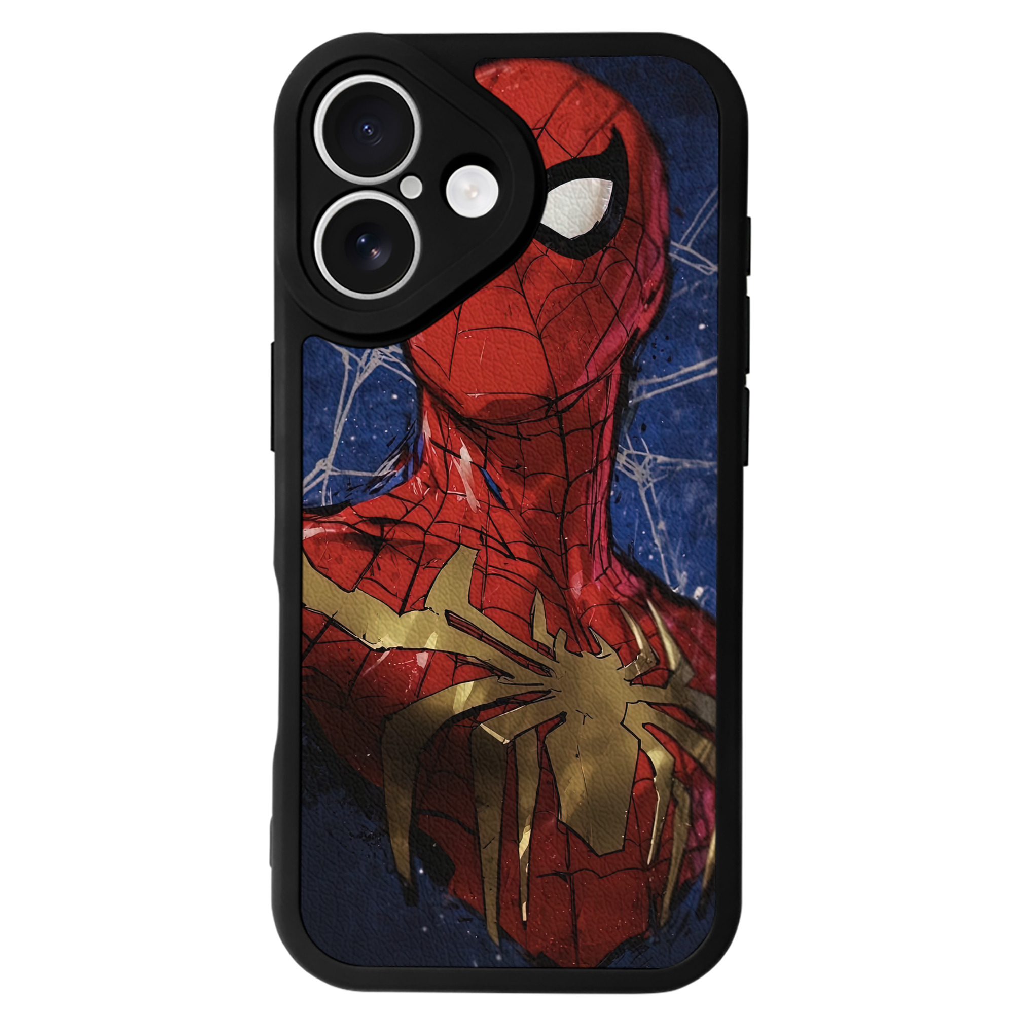 Spider Man スパイダーマン 【iPhone 16シリーズ対応】シリコンスマホケース（レザー調） 材質：シリコン